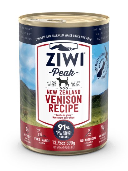 ZIWI® Peak Wet Venison Can for Dogs (390g) - Tuck In Healthy Pet Food & Animal Natural Health Supplies